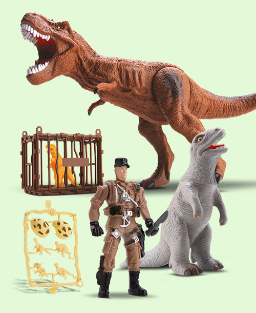 Dinossauro Dinopark Invencible Bee Toys EM OFERTA