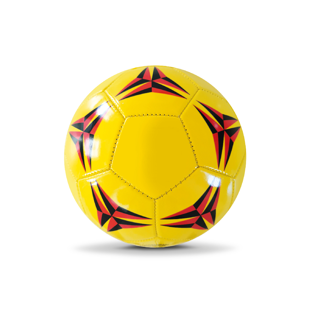 Bola de futebol de 145 mm amarela e laranja